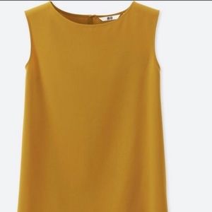 Uniqlo sleeveless mustard top